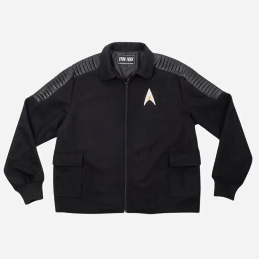 Luc Picard Star Trek Leather Jacket - Image 2