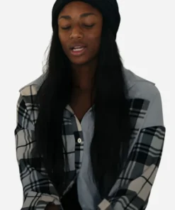 Melissa Jefferson Sprint S02 Blue Plaid Shirt