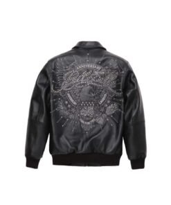 Men Pelle Pelle American Legend Plush Black Jacket