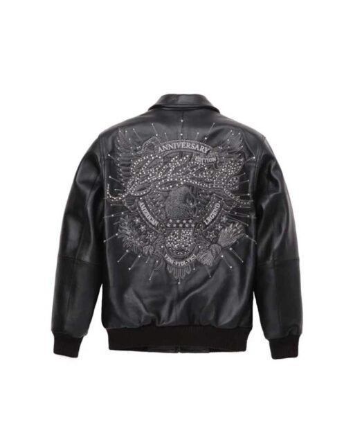 Men Pelle Pelle American Legend Plush Black Jacket