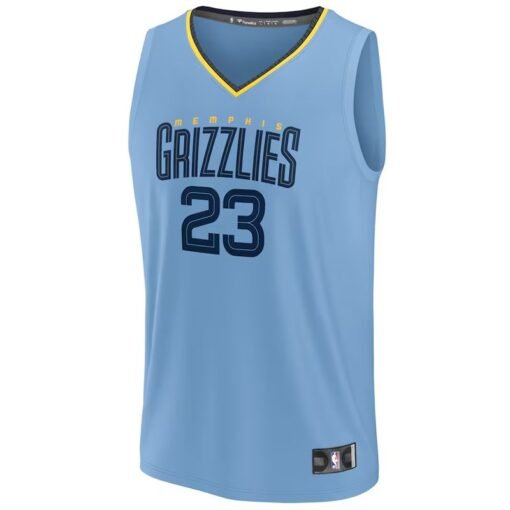 Men's Fanatics Derrick Rose Light Blue Memphis Grizzlies Jersey - Image 2