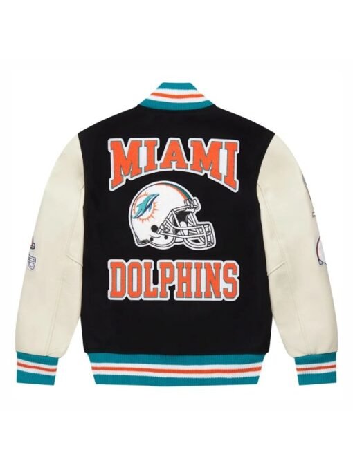 Miami Dolphins Varsity Jacket - Image 2