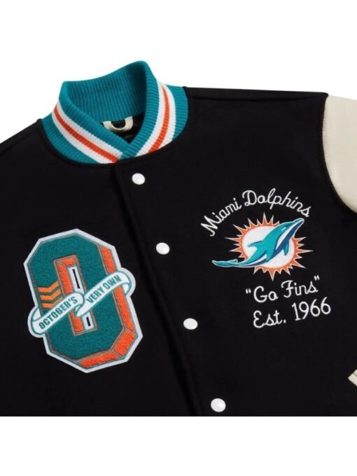 Miami Dolphins Varsity Jacket - Image 3