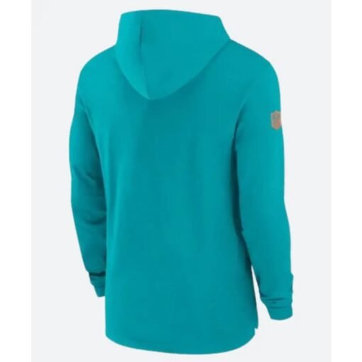 Miami Dolphins Sideline Blue Hoodie - Image 2