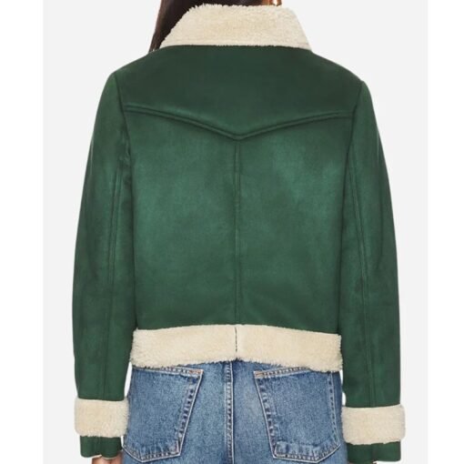 Michelle Trading Up Christmas Suede Leather Jacket - Image 2