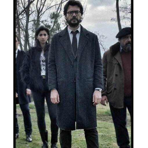 Money Heist El Professor Wool Coat
