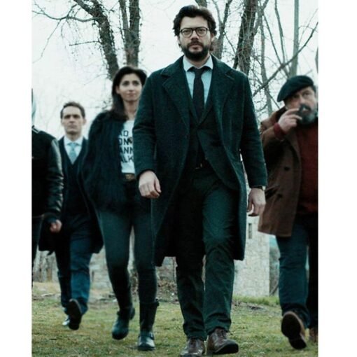 Money Heist El Professor Wool Coat - Image 2