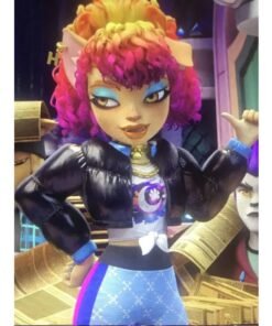 Monster High Black Puffer Crop Jacket