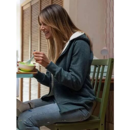 Morgan High Potential Grey Hooded Jacket - Image 2