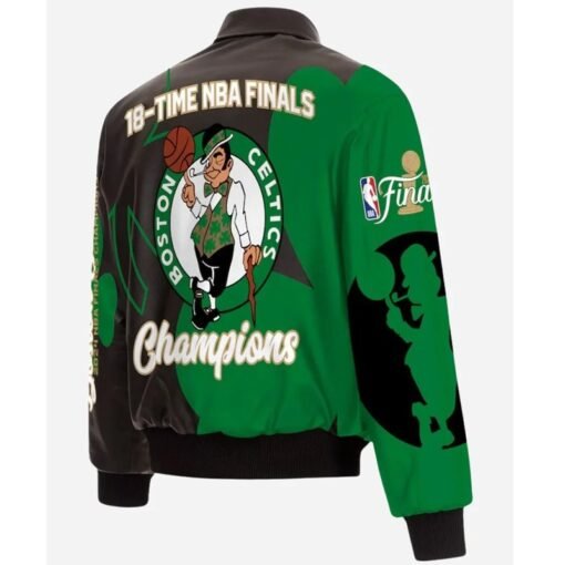 NBA Finals Champions Boston Celtics Leather Jacket - Image 3