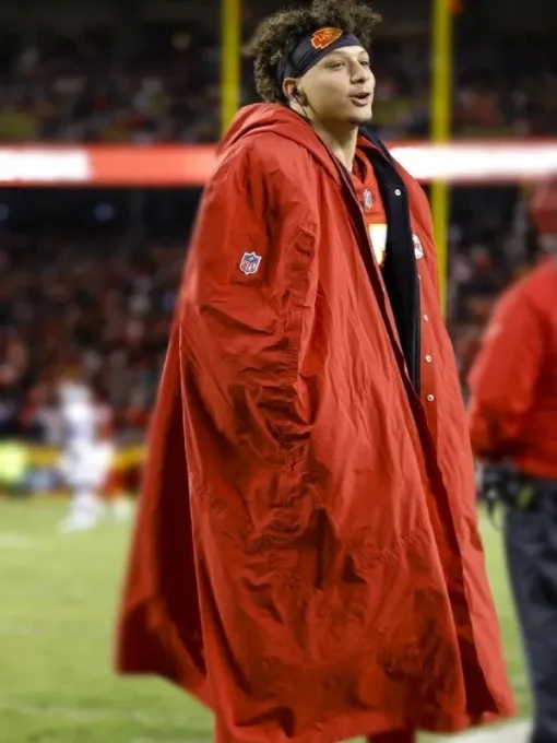 Patrick Mahomes Red Cape Coat