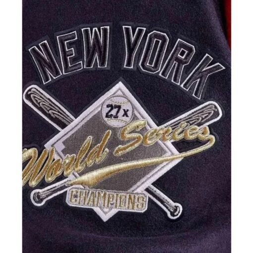 NY Yankees 27X World Series Varsity Jacket - Image 4