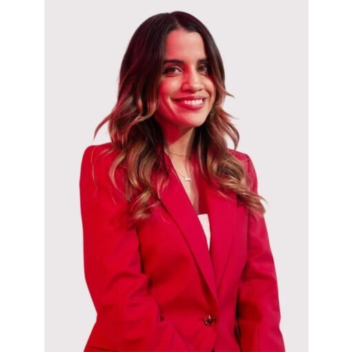 Natalie Morales My Dead Friend Zoe Event Red Suit - Image 3