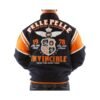 Men Navy Orange Pelle Pelle Invincible Wool Jacket