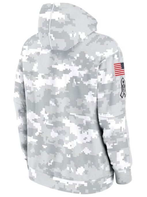 Minnesota Vikings Salute To Service Camo 2024 Hoodie - Image 2