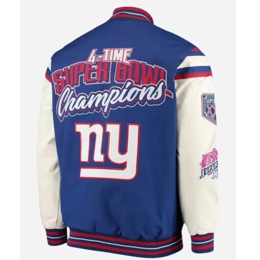 New York Giants Super Bowl Jacket - Image 3