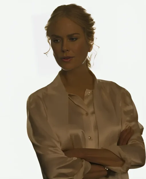 Nicole Kidman Special Ops Lioness S2 White Silk Shirt