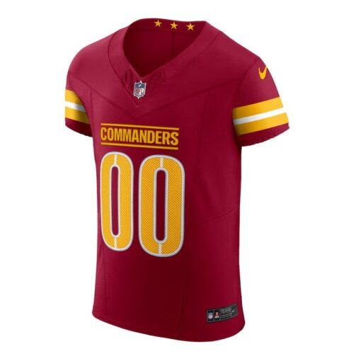 Nike Burgundy Commanders Vapor Elite Custom Jersey - Image 2