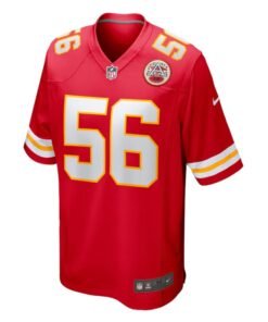 Nike George Karlaftis Red Chiefs Home Game Jersey