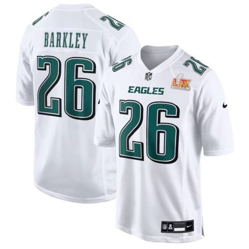 Nike Saquon Barkley Eagles Super Bowl LIX Jersey - Image 4