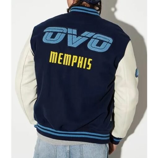 OVO Memphis Grizzlies Varsity Jacket - Image 3