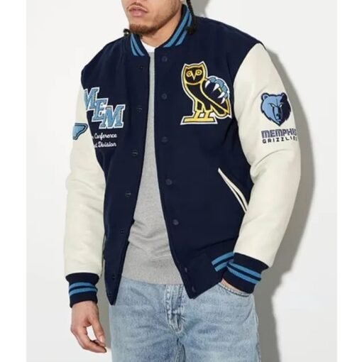 OVO Memphis Grizzlies Varsity Jacket - Image 2