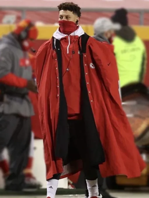 Patrick Mahomes Red Cape Coat - Image 2