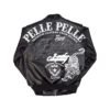 Pelle Pelle Exotic Ghost Black Bomber Leather Jacket