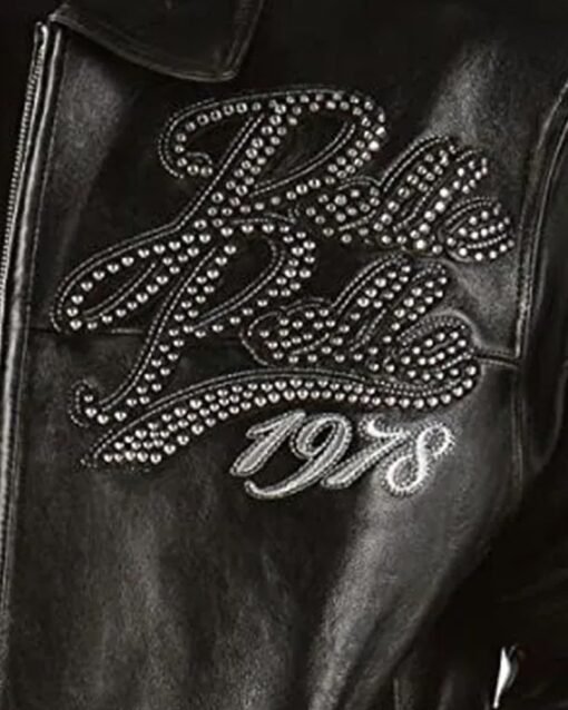 Pelle Pelle Exotic Ghost Black Bomber Leather Jacket - Image 4