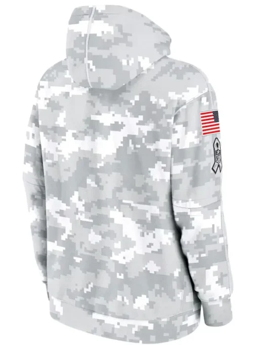 Philadelphia Eagles Salute To Service Camo 2024 Hoodie - Image 2