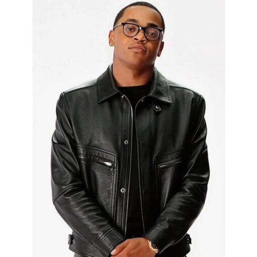 Power Book II Ghost Black Leather Jacket