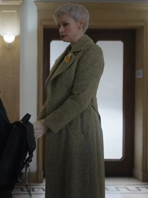 Wednesday Larissa Weems Green Coat - Image 2