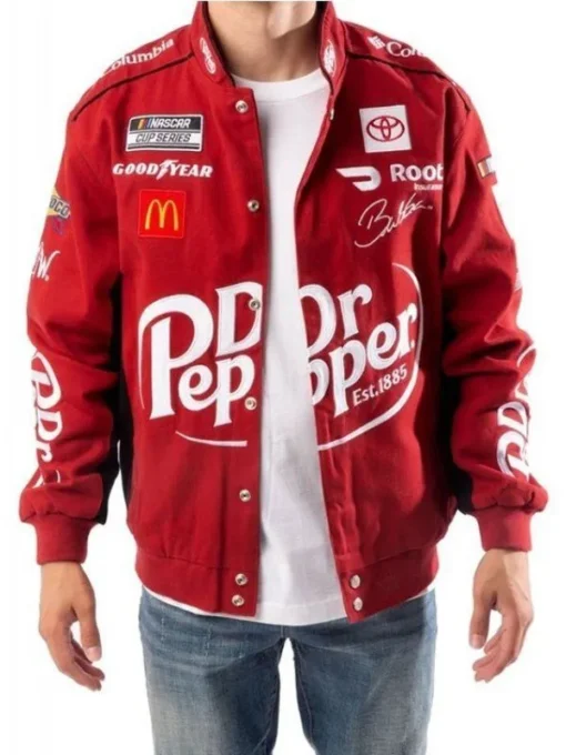 Red Cotton Dr. Pepper Racing Jacket