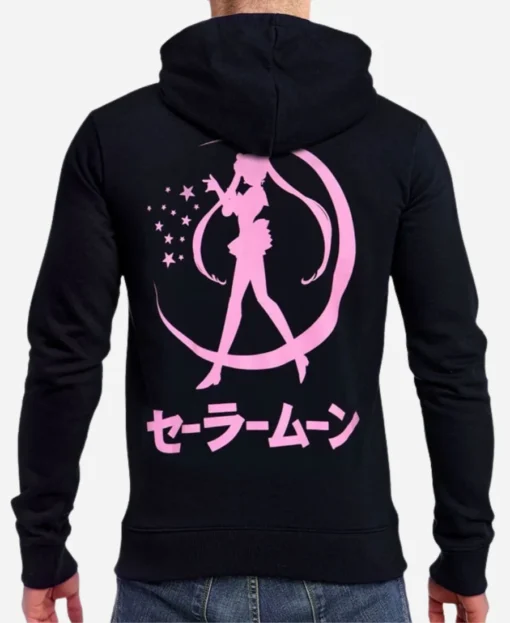Sailor Moon Black Hoodie - Image 2