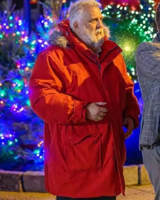 Saint Nick Of Bethlehem Daniel Roebuck Red Hooded Coat