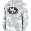San Francisco 49ers Salute To Service Camo 2024 Hoodie