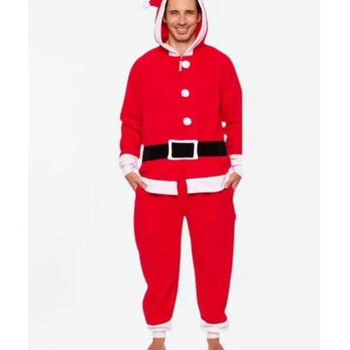 Santa Claus Onesie Christmas Red Costume