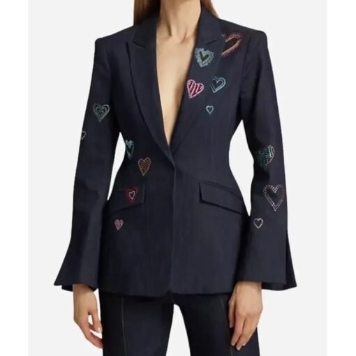 Savannah Guthrie The Today Show Heart Denim Blazer - Image 2