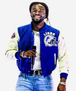 Shaboozey Thanksgiving Halftime Show Detroit Lions Jacket