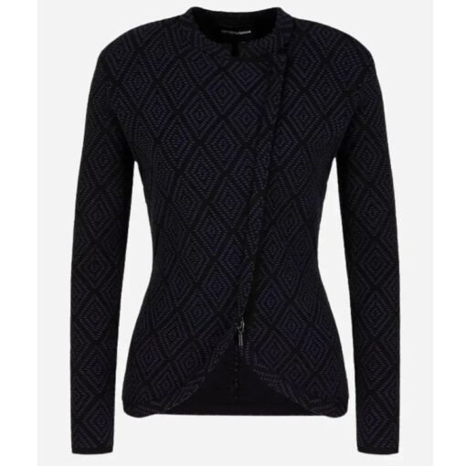 Skye P. Marshall Matlock Blue Diamond Print Jacket - Image 4