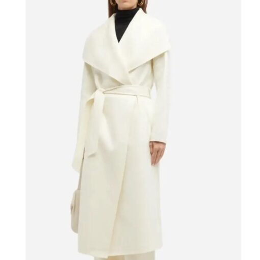 Skye P. Marshall Matlock White Draped Coat - Image 2