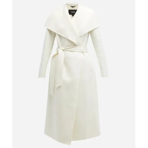 Skye P. Marshall Matlock White Draped Coat - Image 4