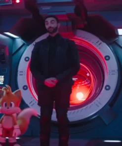 Lee Majdoub Sonic the Hedgehog 3 Leather Jacket
