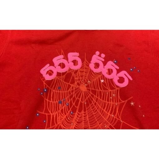 Sp5der 555 Red Hoodie - Image 2
