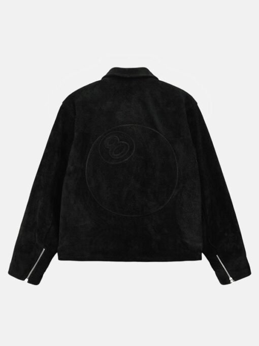 Stussy 8 Ball Suede Bing Black Jacket