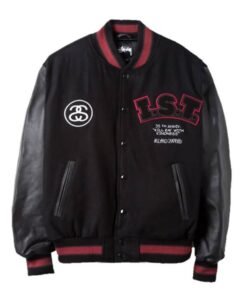 Stussy Milano Chapter International Black Varsity Jacket