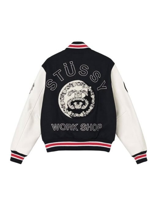 Stussy x Denim Tears X Our Legacy TTL Varsity Jacket - Image 2