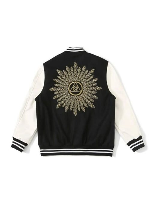 Stussy x Dries Van Noten Black Varsity Jacket - Image 2