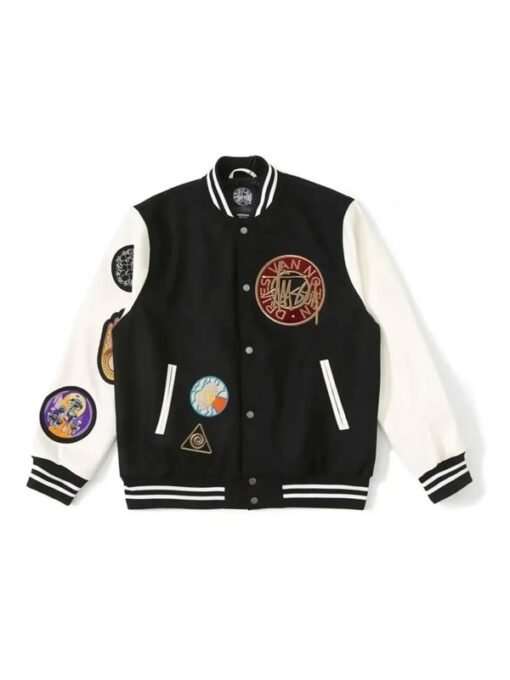 Stussy x Dries Van Noten Black Varsity Jacket