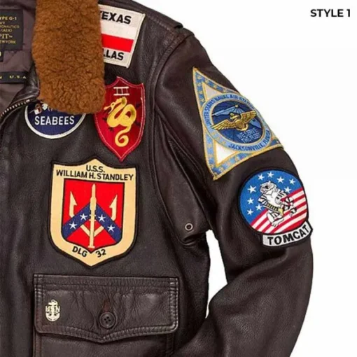 Top Gun Tom Cruise Leather Jacket - Image 4